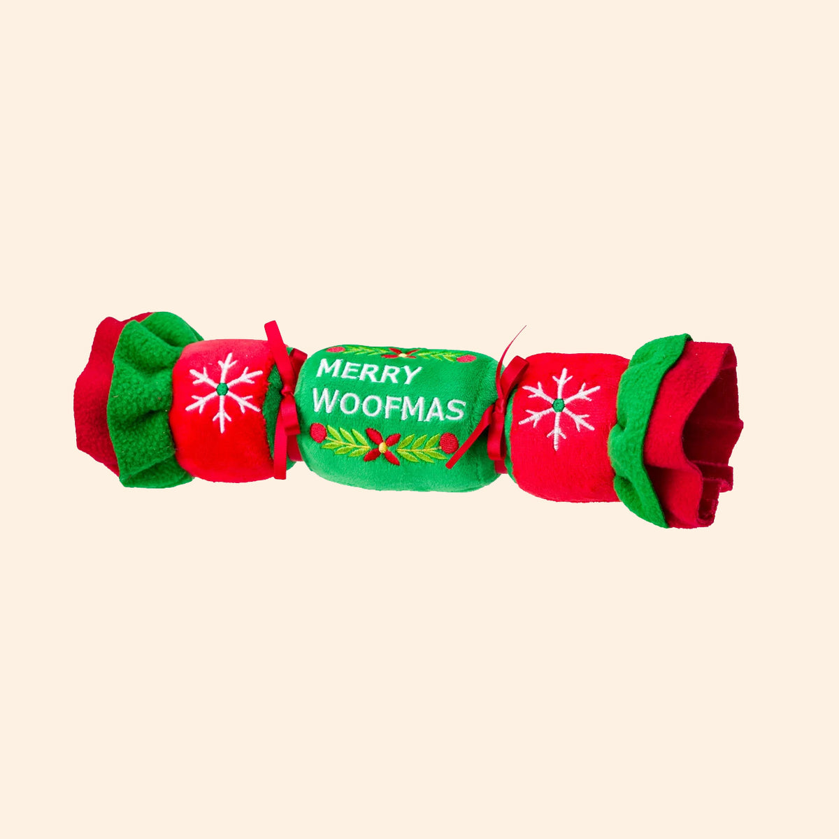 House of Paws Plush Christmas Cracker Dog Toy