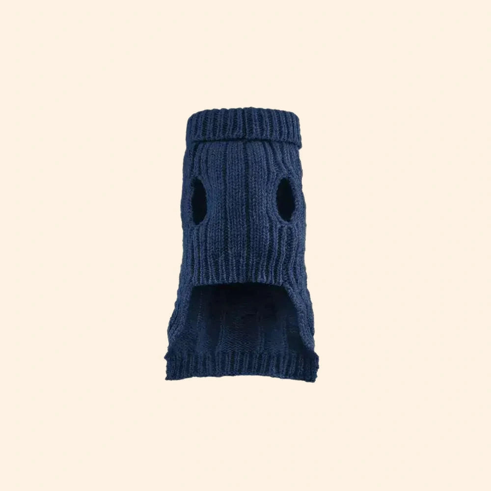 Navy ASPEN Dog Sweater from Bowl & Bone