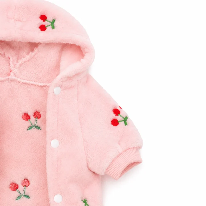 Pink Cherry | Dog Full Fleece Pyjamas