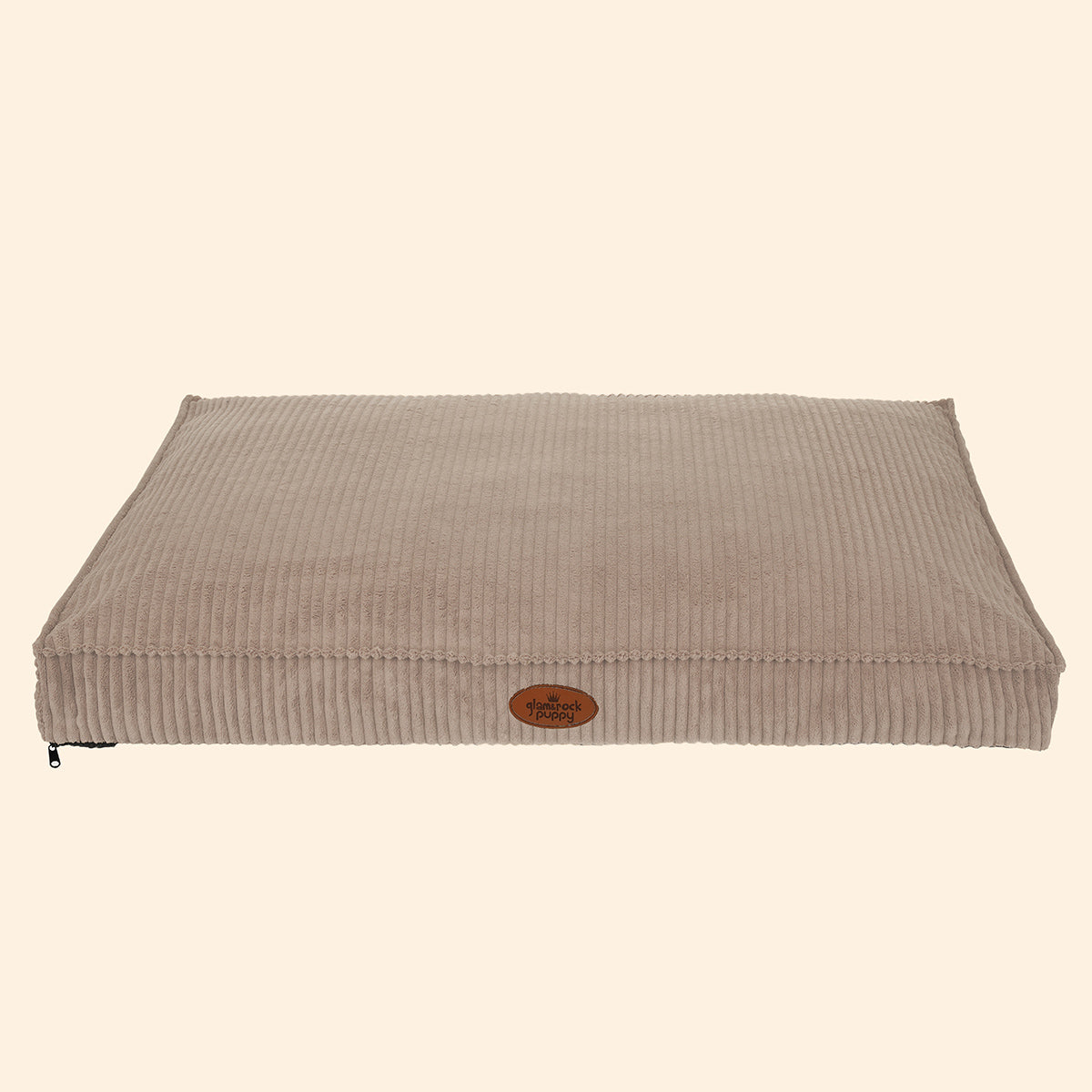 Oatmeal | Zoom Mattress Luxury Dog Bed by Glam & Rock Puppy