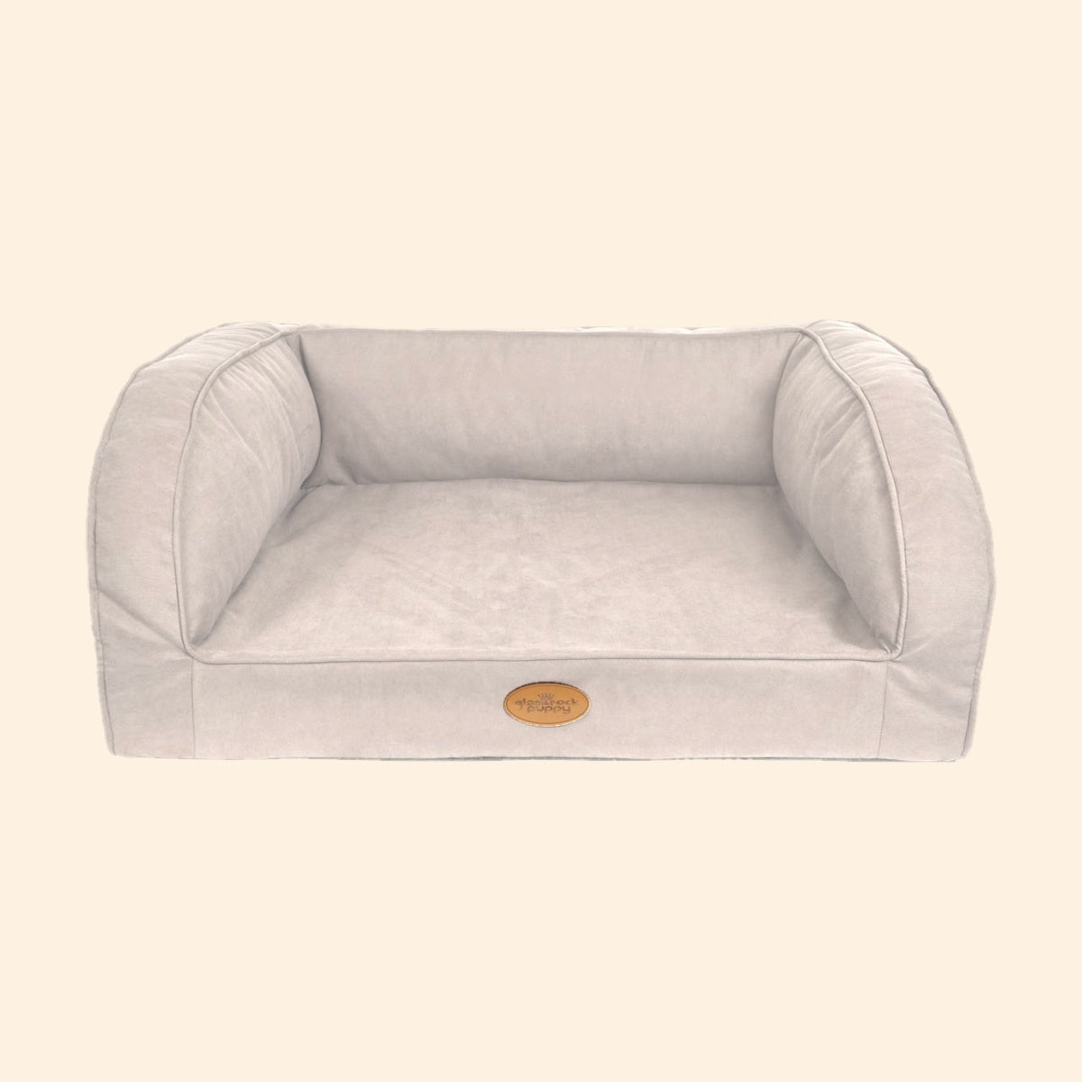 Taupe | Orthopaedic Sofa Luxury Dog Bed by Glam & Rock Puppy