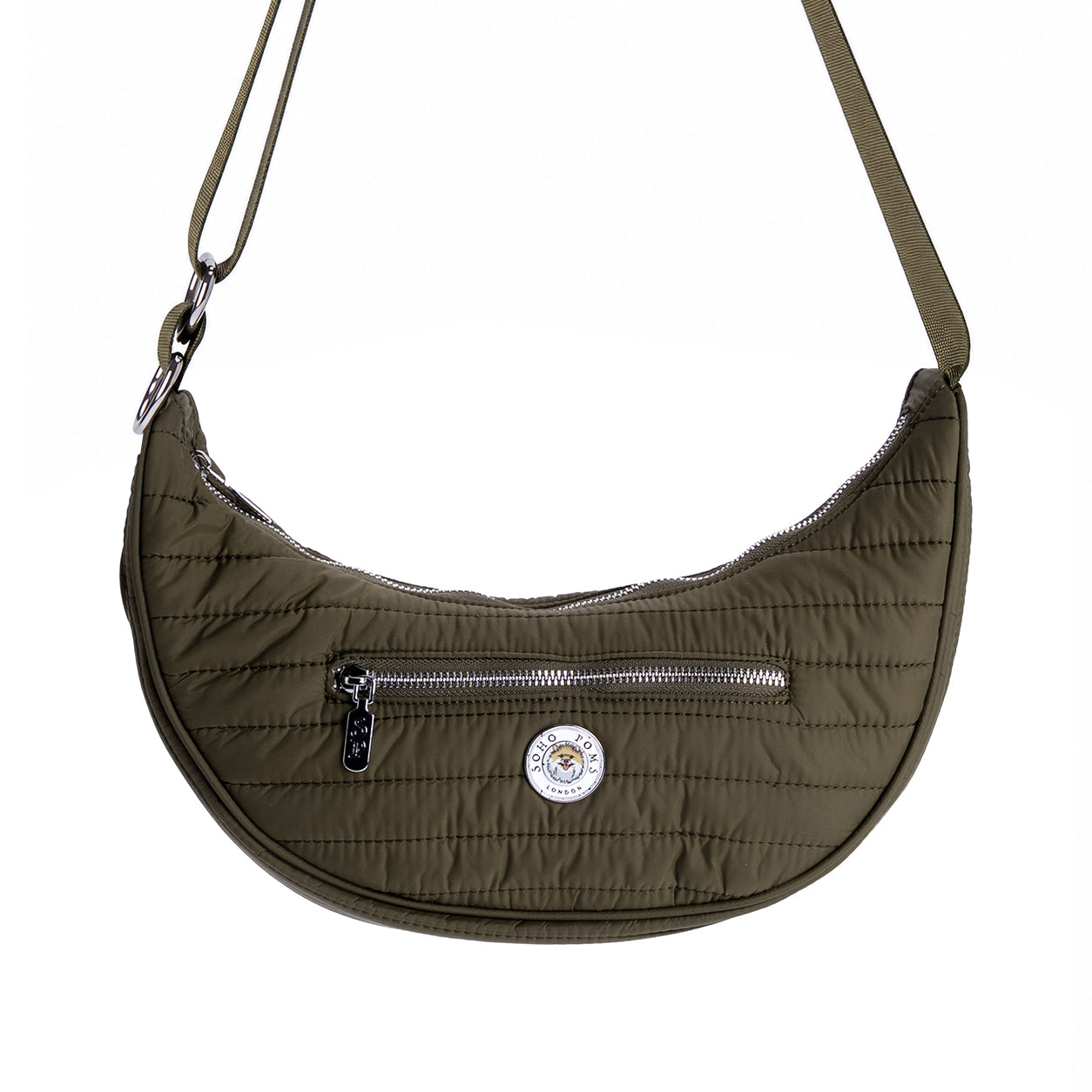 Soho Poms Wardour Crossbody Dog Walking Bag - Urban Moss