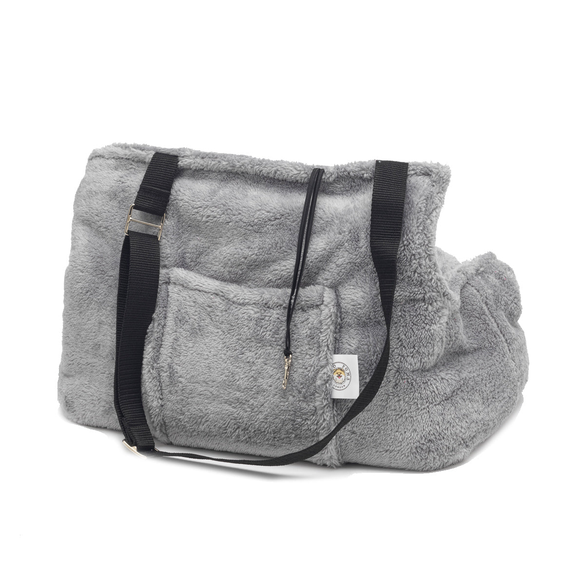 Teddy Bear Dog Carrier Bag in Grey by Soho Poms