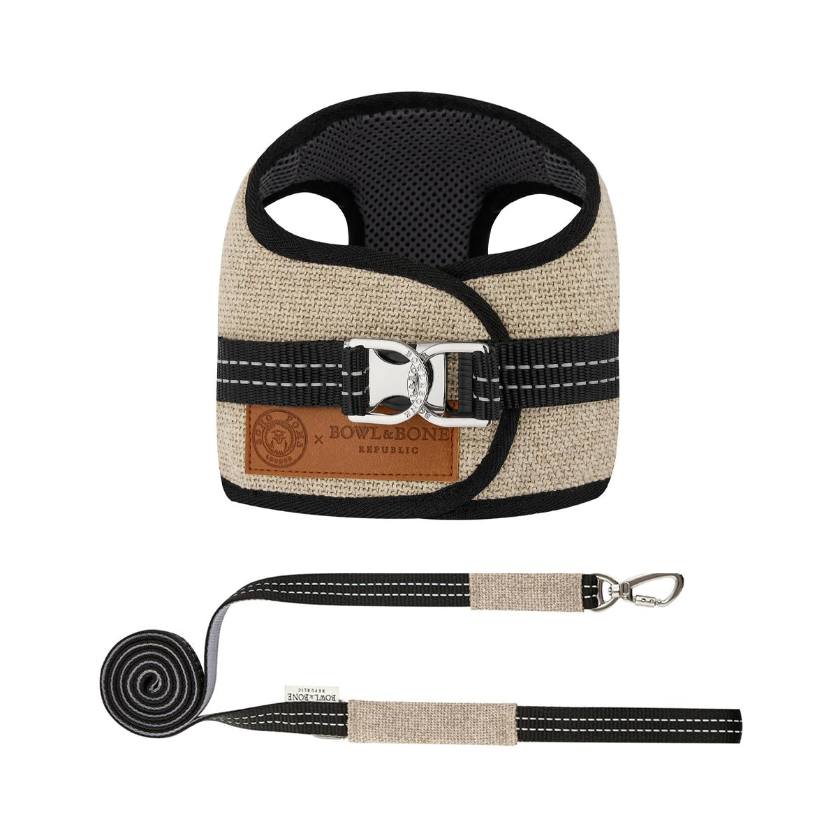 Harnais pour chien SOHO gris de Bowl &amp; Bone