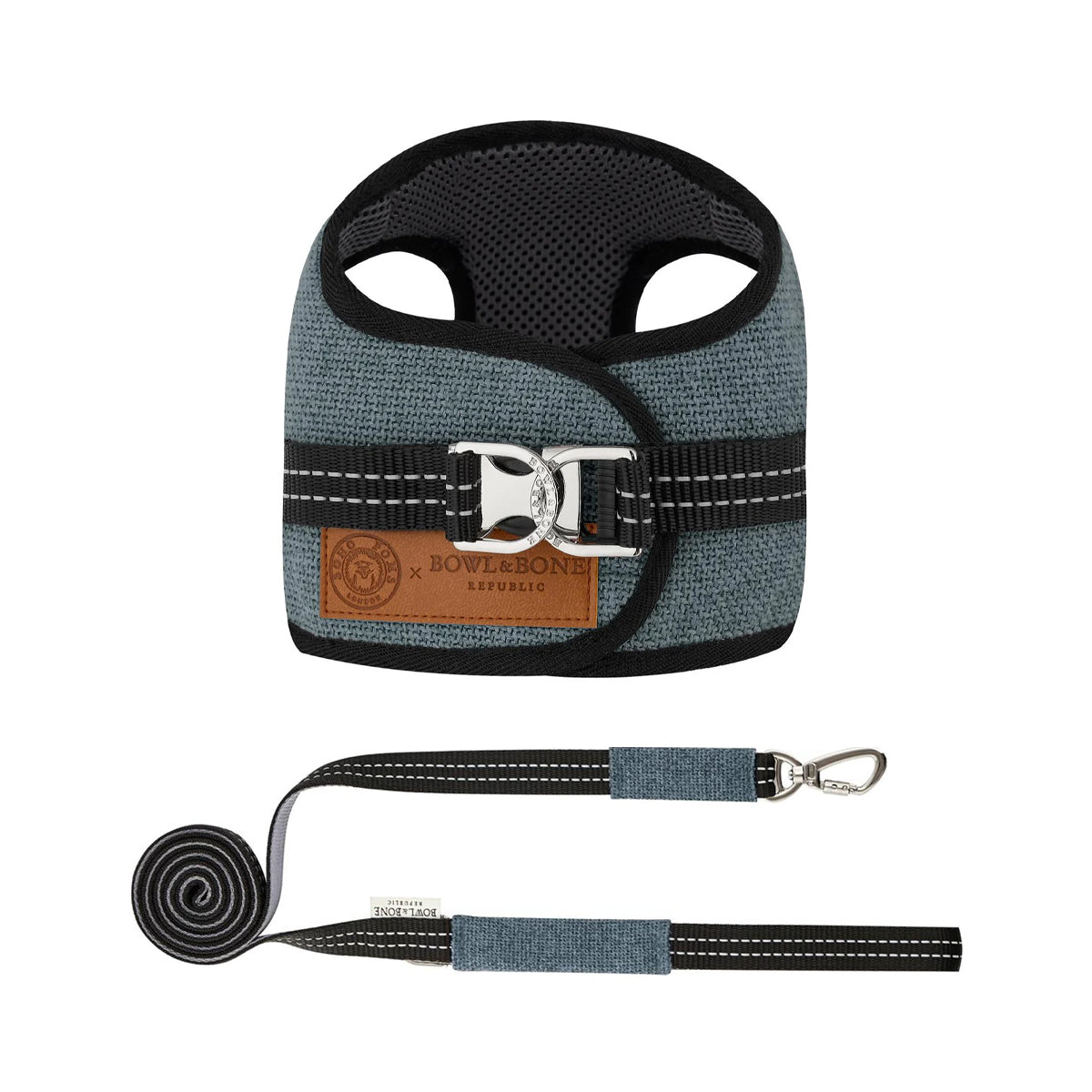 Harnais pour chien SOHO gris de Bowl &amp; Bone