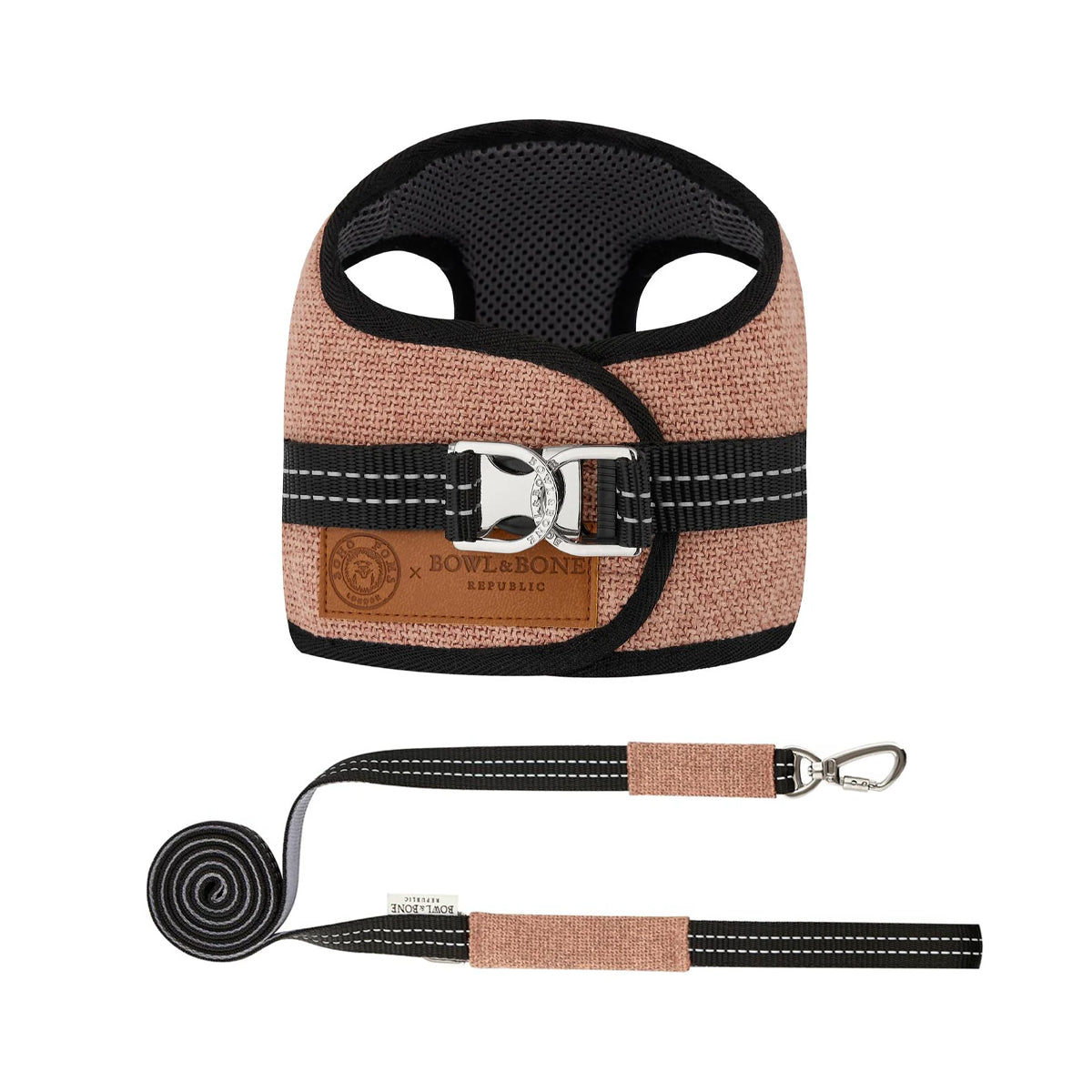 Harnais pour chien SOHO gris de Bowl &amp; Bone