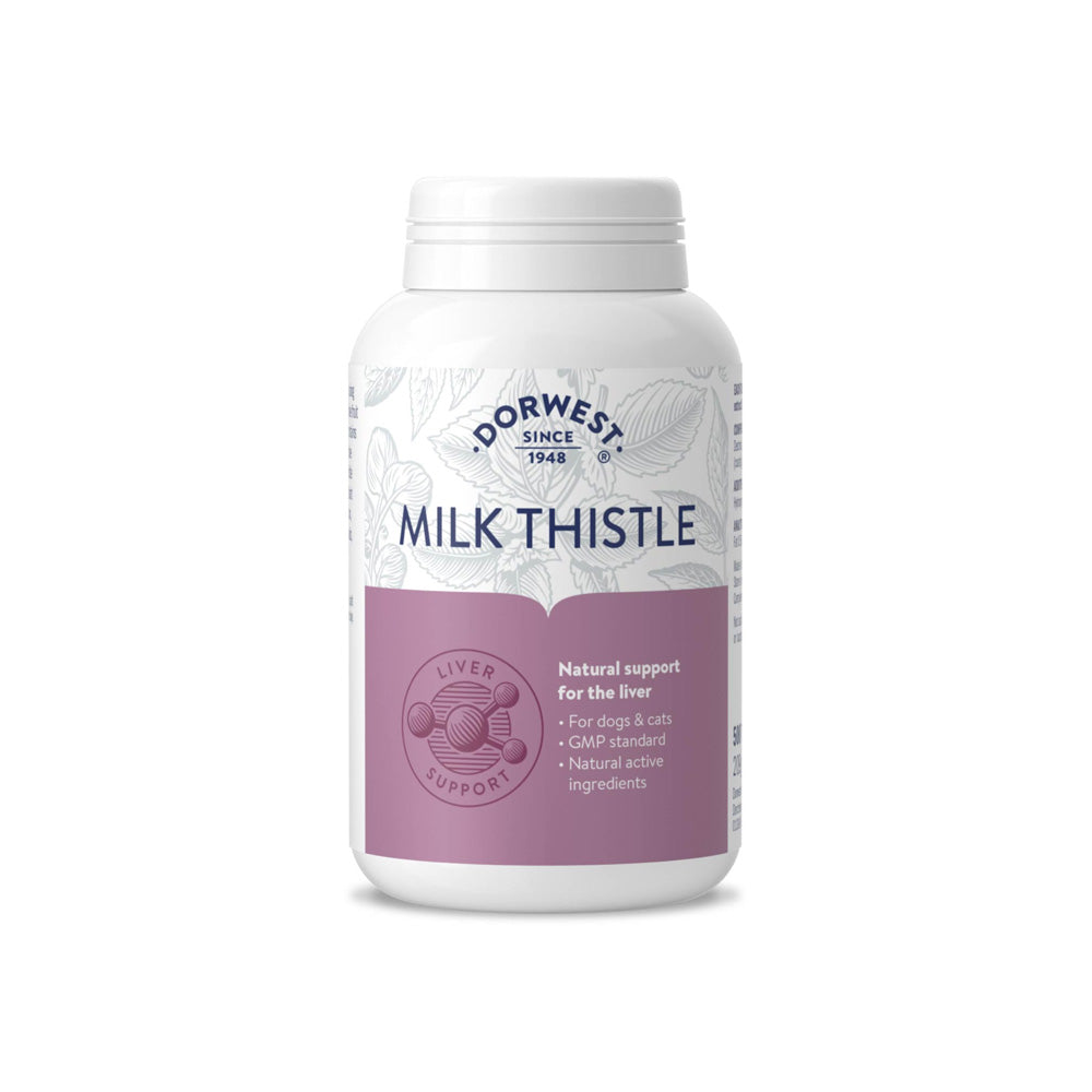 Dorwest Milk Thistle Tablets For Dogs And Cats 'Liver support'