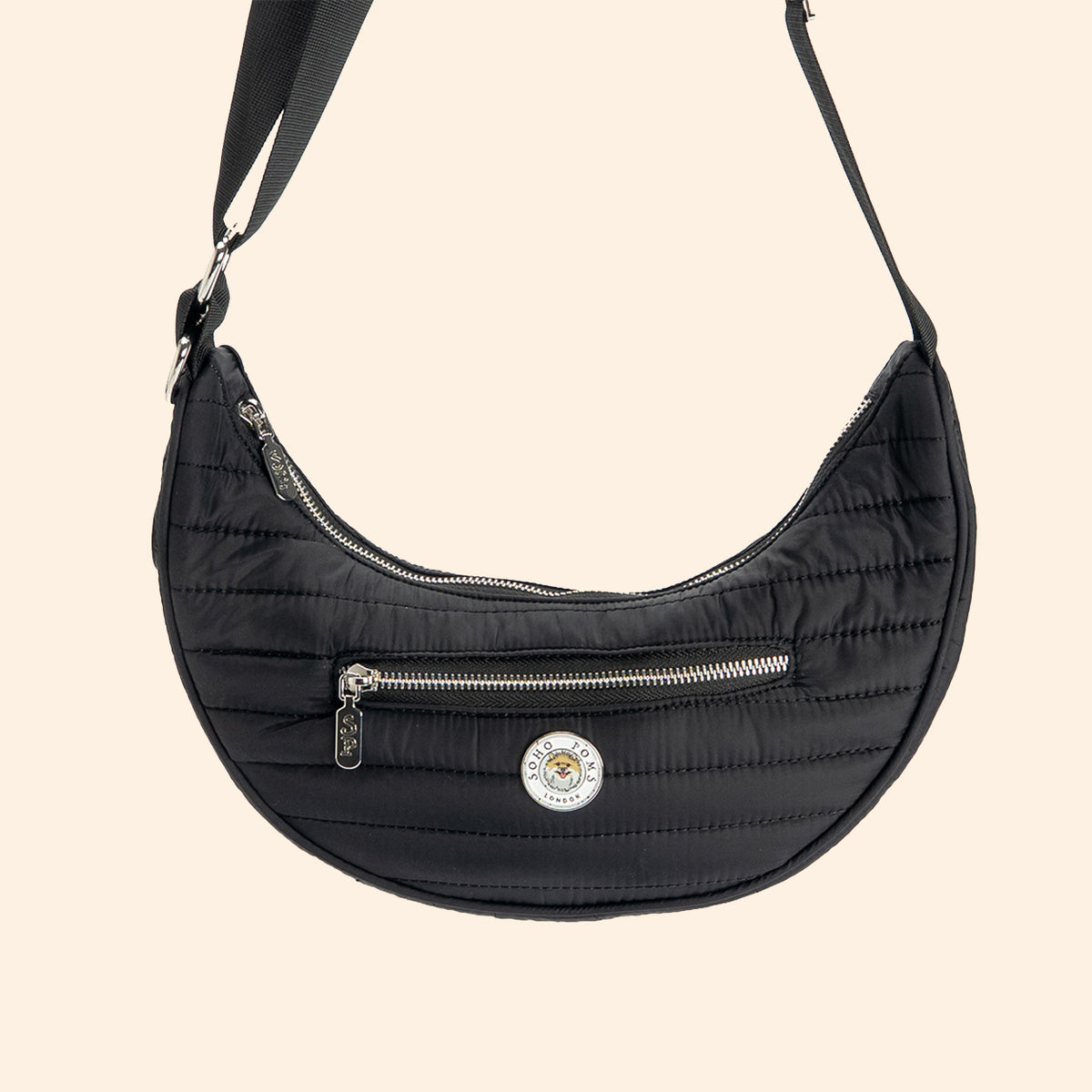 Porte-chien Suzy's Fashion Rainy Bear noir et rose