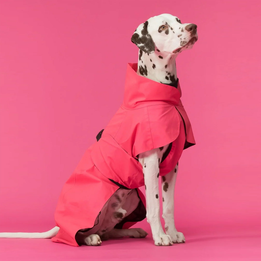 PAIKKA High Visibility Dog Raincoat Lite - Hot Pink