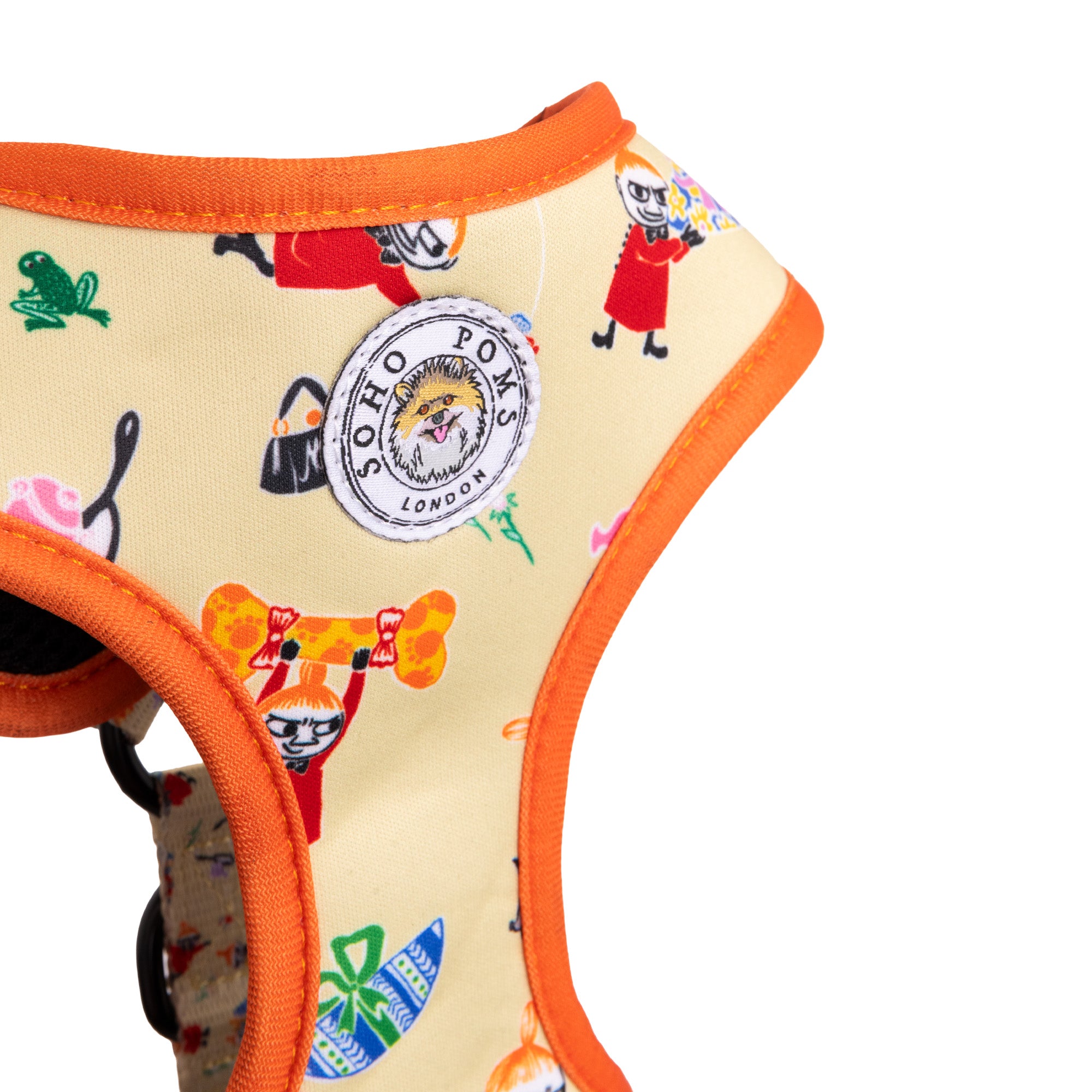 Moomins Yellow Sunrise Dogs Padded Harness by Soho Poms
