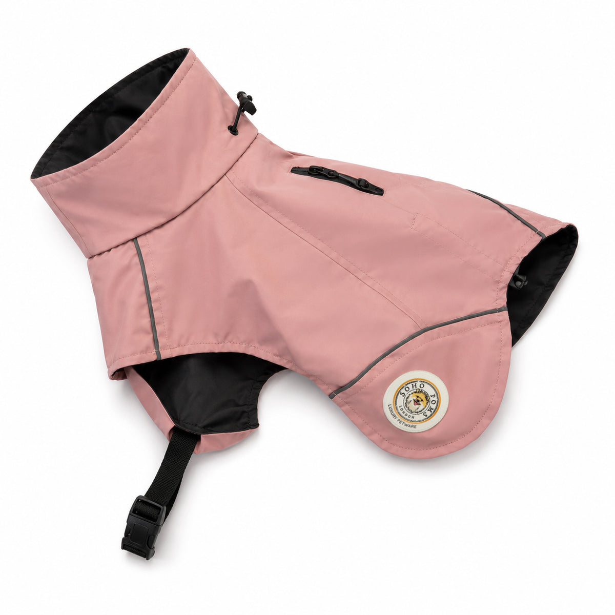 Soho Poms Waterproof Rain Jacket - Soft Pink