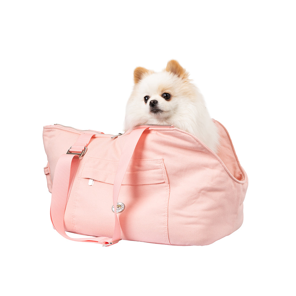 Soho Poms Berwick Pet Carrier - Pink Pepper