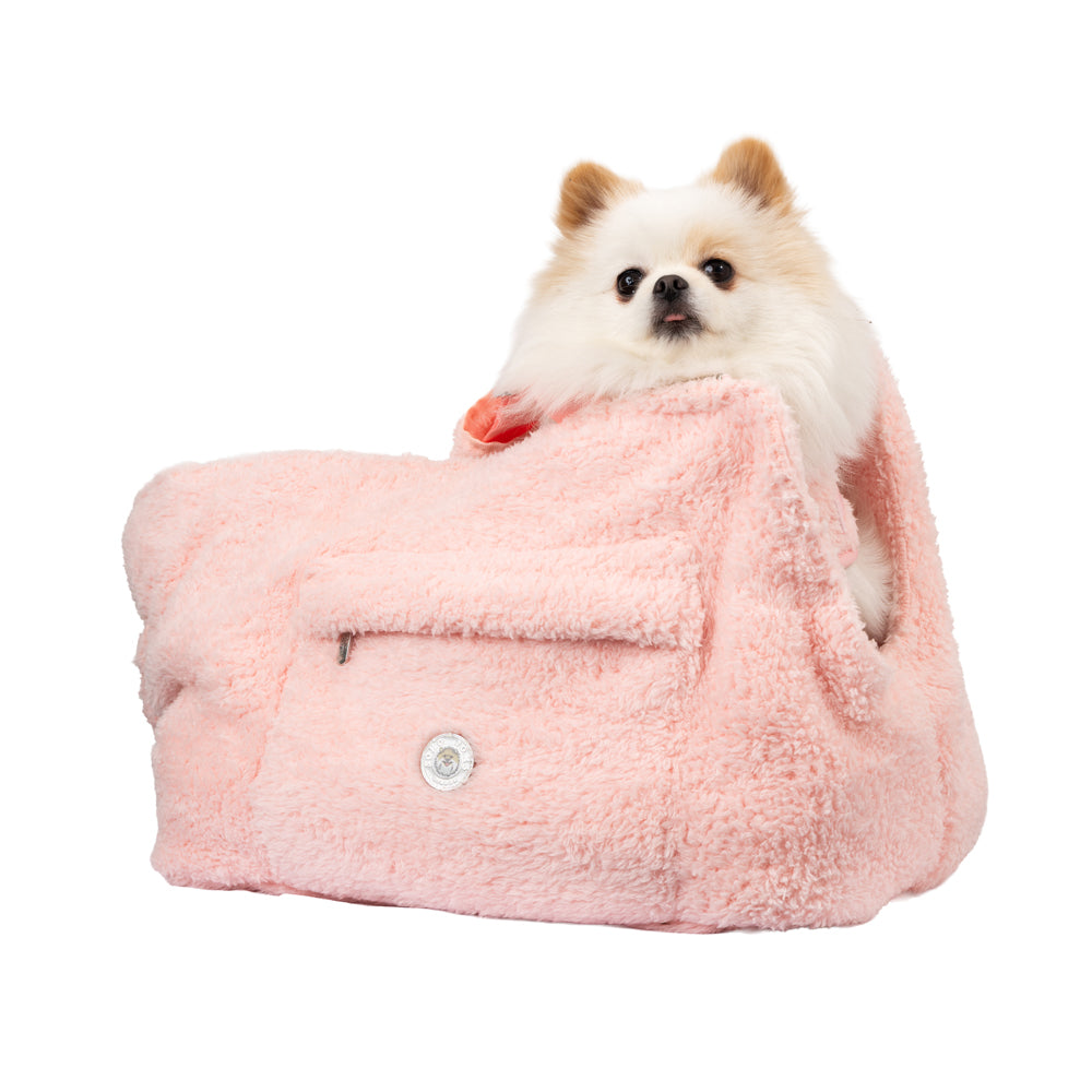 Soho Poms Carnaby Teddy Bear Carrier - Blush Rose