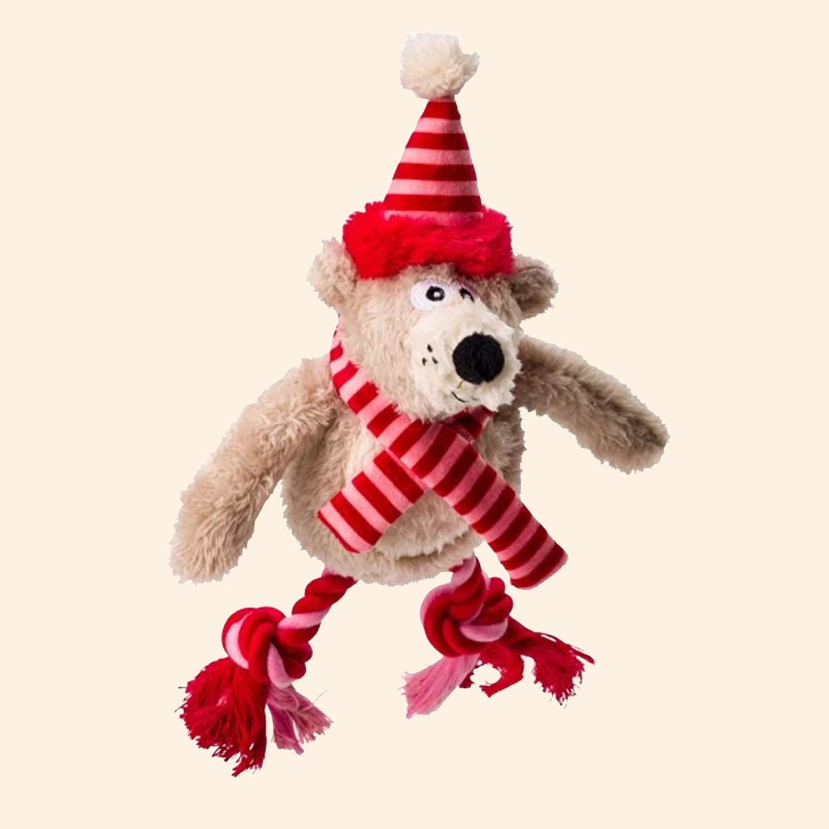 House of Paws Merry & Bright Polar Bear Dog Toy