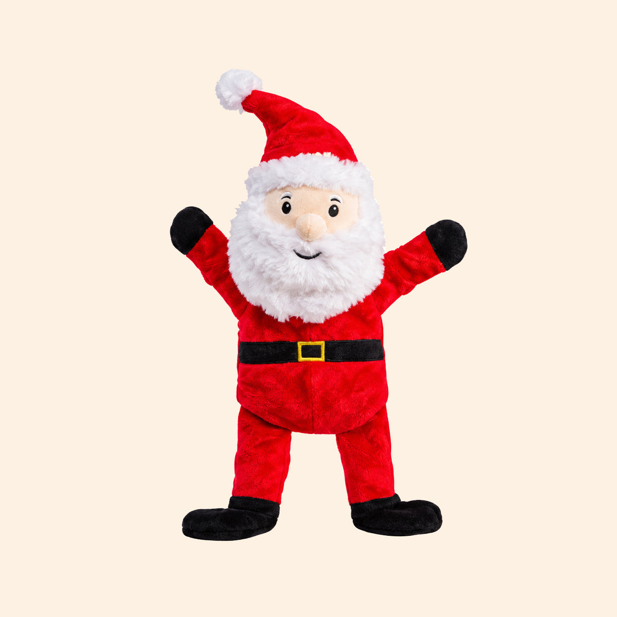 House of Paws Santa Crinkle Flattie Dog Toy
