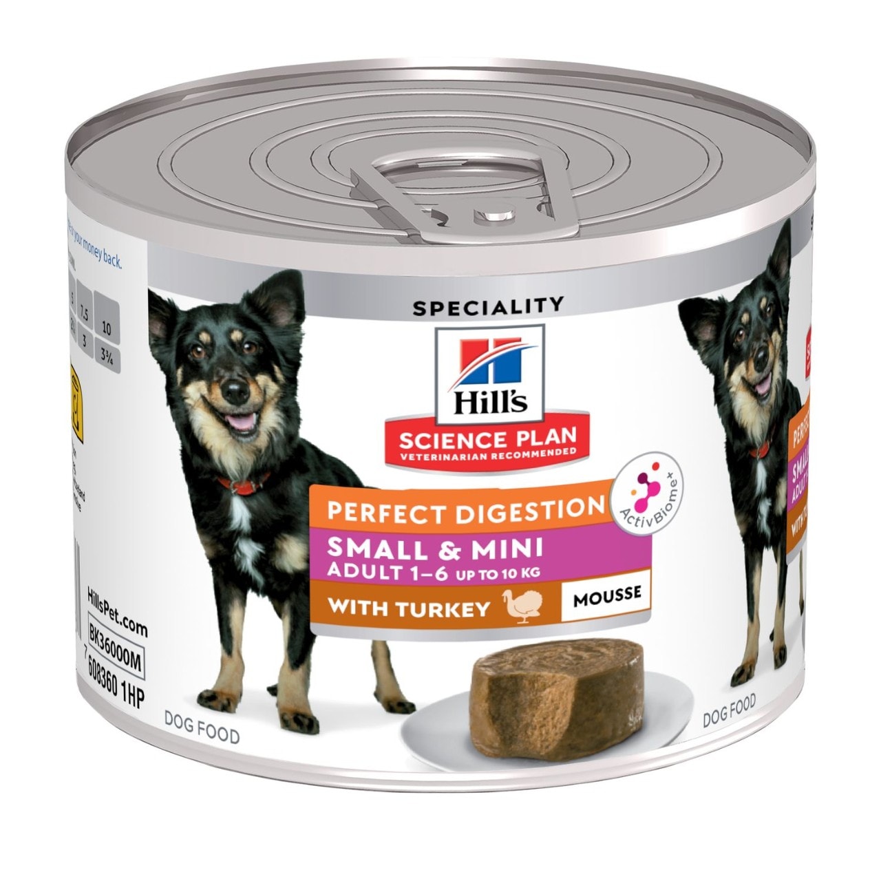 Hills Science Plan Perfect Digestion Adult Small & Mini Breed Dog Mousse with Turkey