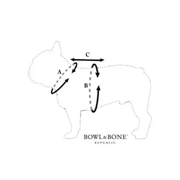 Harnais pour chien CANDY bleu de Bowl &amp; Bone