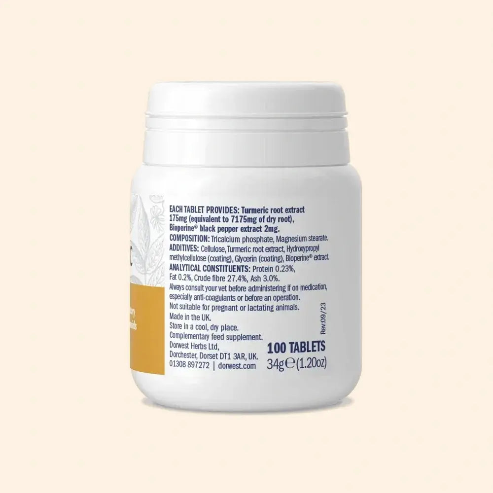Dorwest Turmeric Tablets Dogs 'Anti-Inflammatory'