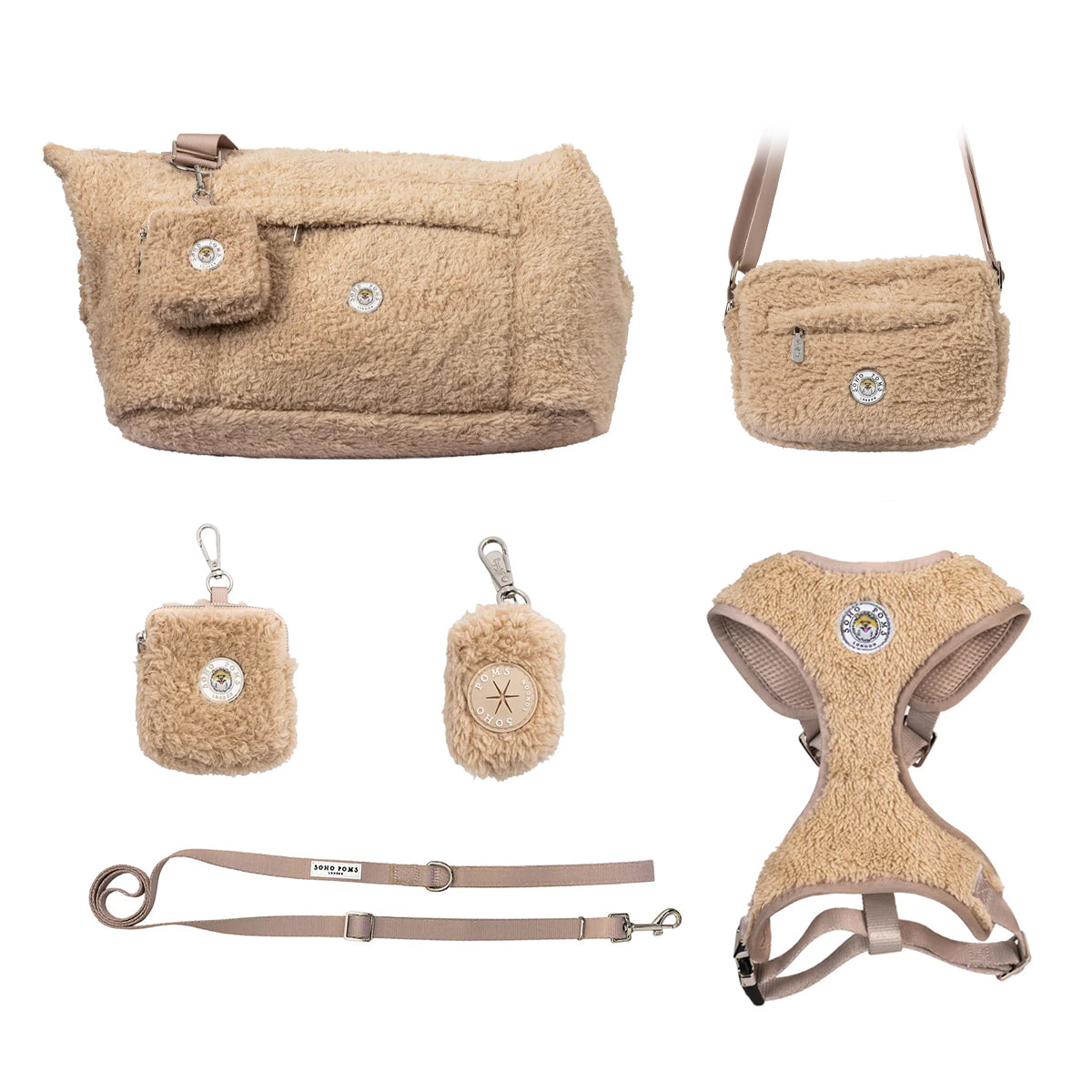 Carnaby Ultimate Vanilla Cream Carrier & Walking Accessory Set