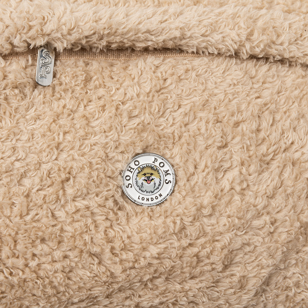 Soho Poms Carnaby Teddy Bear Carrier - Vanilla Cream