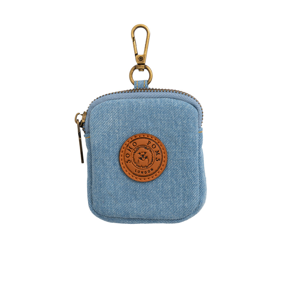Soho Poms Frith Treat Pouch - Washed Denim