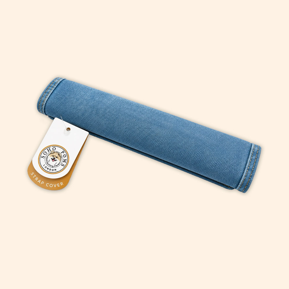 Frith Vintage Wash Denim Dog Carrier Strap Pad