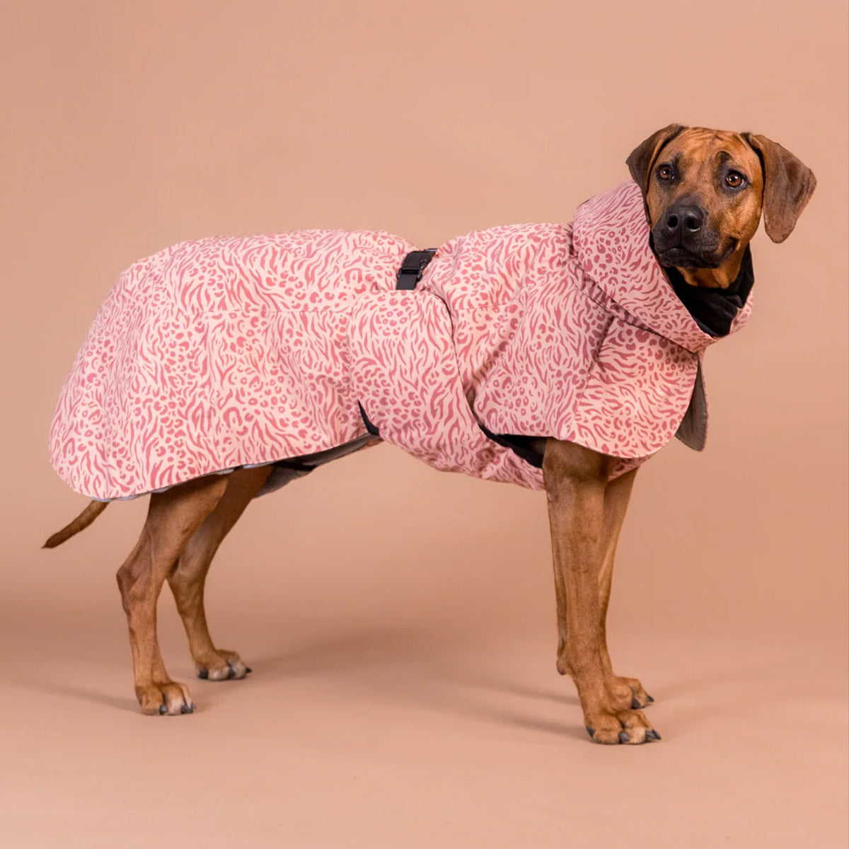 PAIKKA Reflektierender & Wasserdichter Hunderegenmantel Lite in Pink
