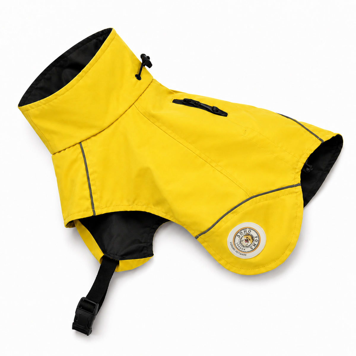 Soho Poms Waterproof Rain Jacket - Vivid Yellow