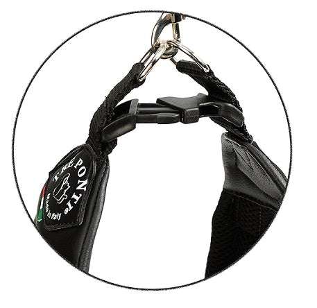 Harnais noir Tri Ponti Easy Fit avec circonférence réglable