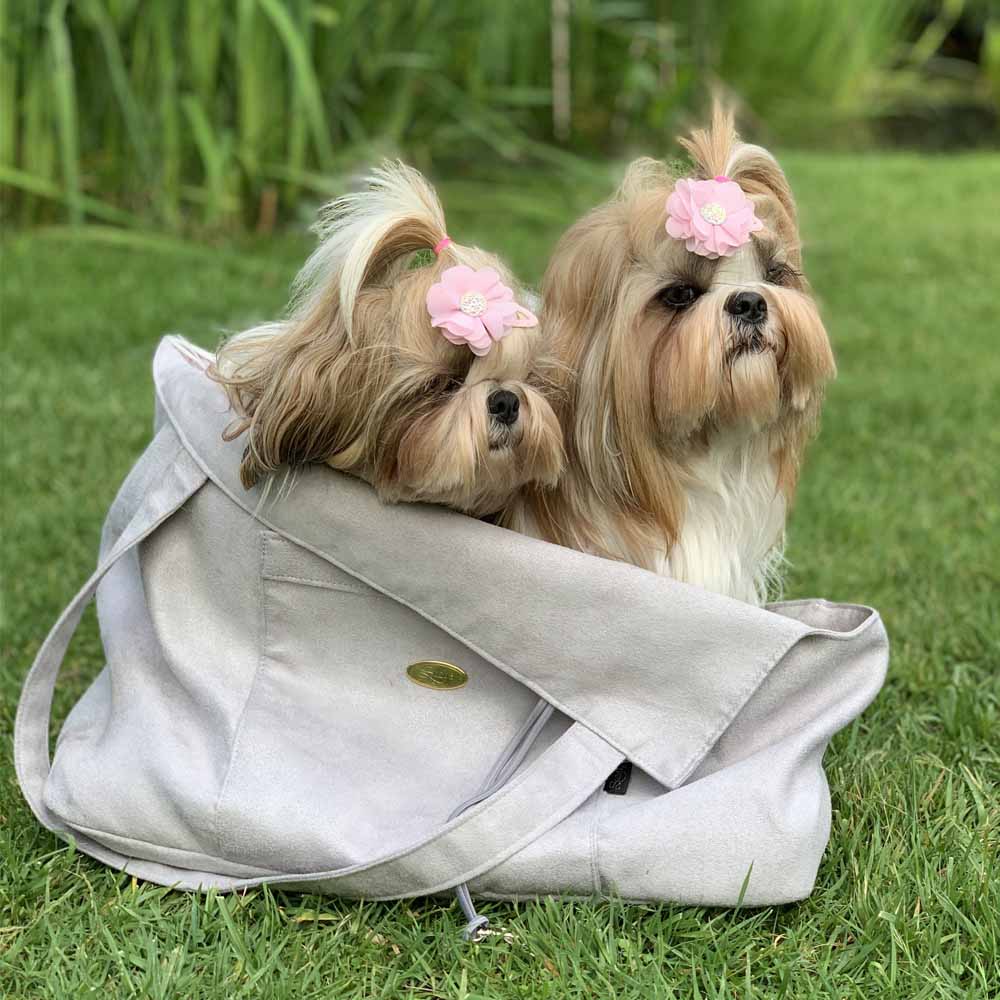 Suzy's Fashion Xuede Grey Pick & Sleep Dog Carrier