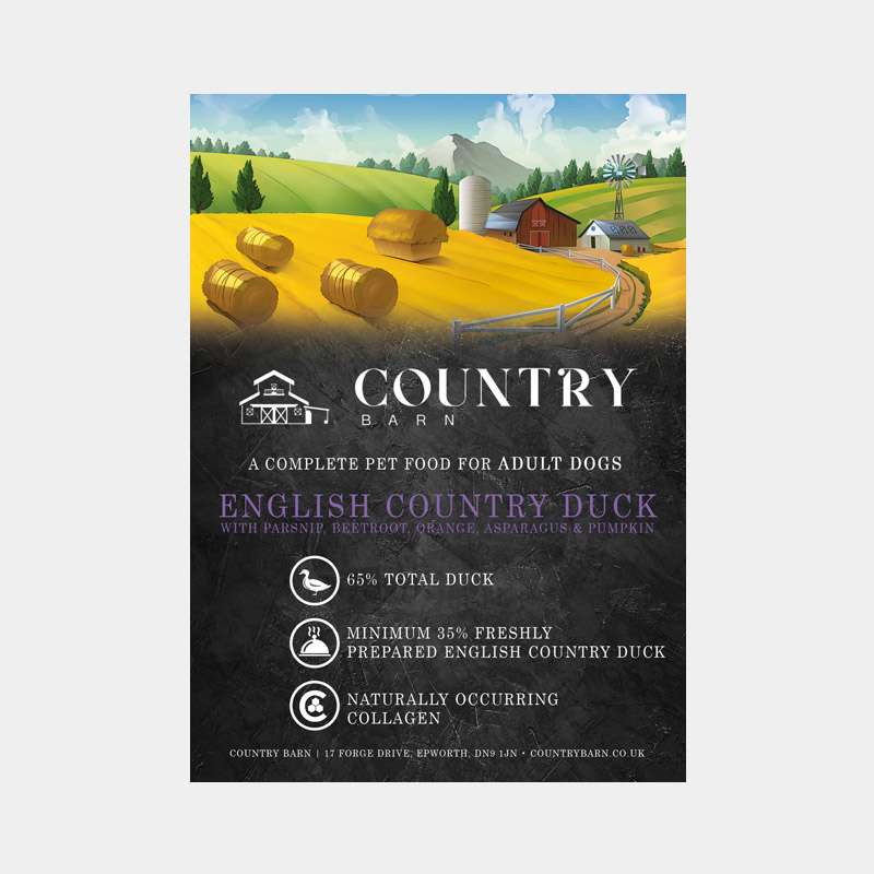 Country English Duck Adult Dog Food from Country Barn