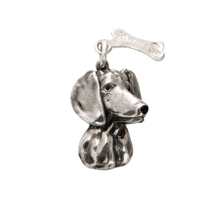 Sterling silver dachshund on sale charm