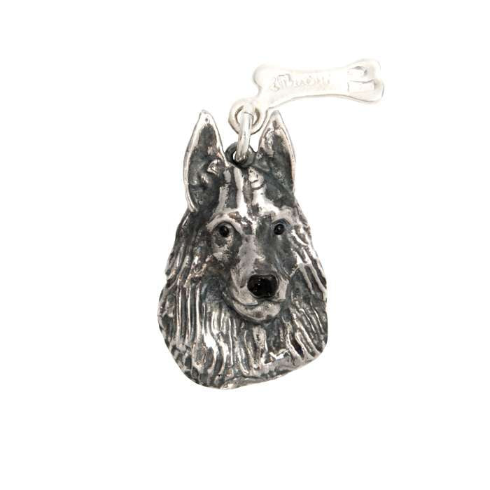 Sterling silver german shepherd on sale necklace