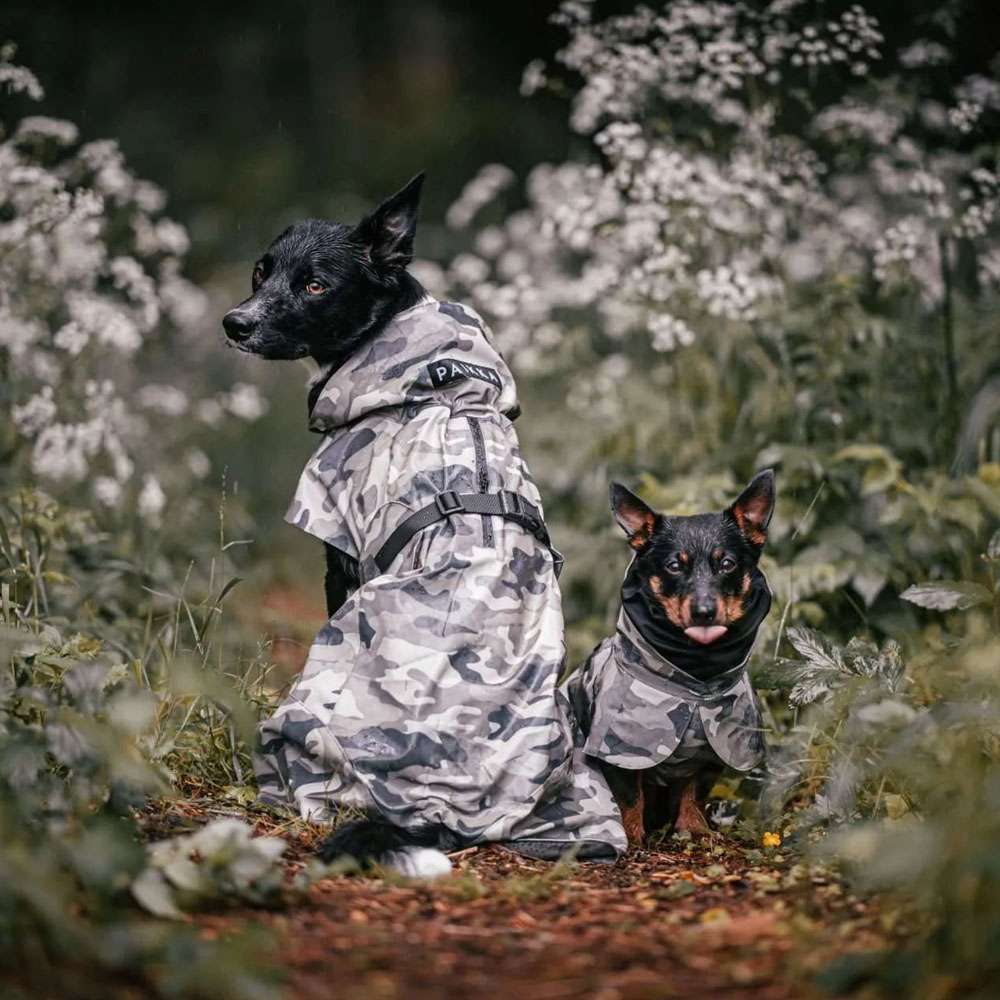 Camo on sale dog raincoat