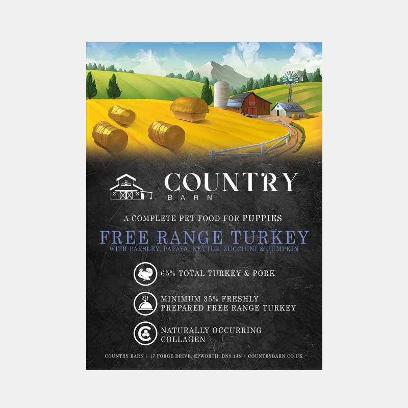 Turkey & Pork Premium Puppy Food from Country Barn