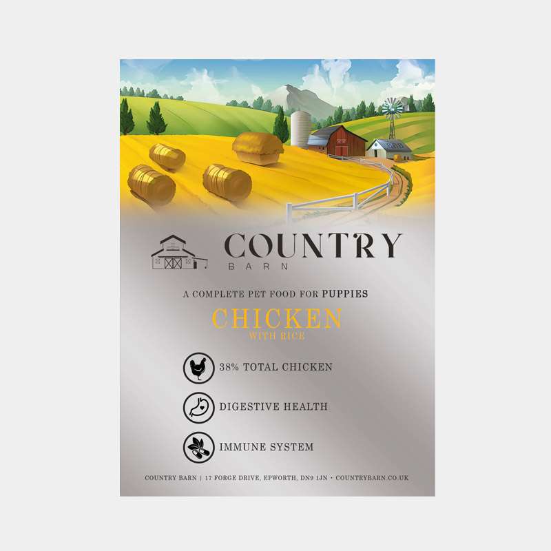 Chicken with Rice Premium Puppy Food from Country Barn
