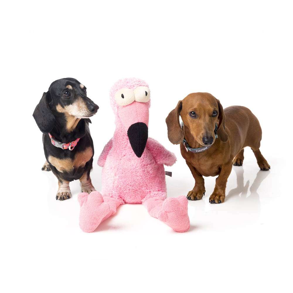 Fuzzyard Flo The Flamingo Plush Dog Toy